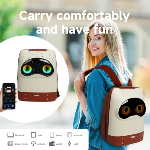 Led Screen Cell Phone Programming Pattern Lightweight Hard Case School Backpack Women Travel Backpack College Backpacks 1