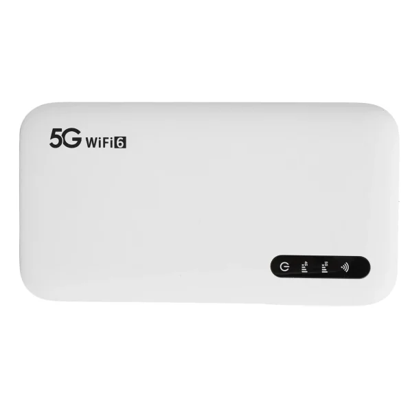5G WiFi 6 Mobile Hotspot High Speed Support 16 Devices 6100mAh Portable WiFi Hotspot Router with SIM Card Slot for Phone Tablet 5