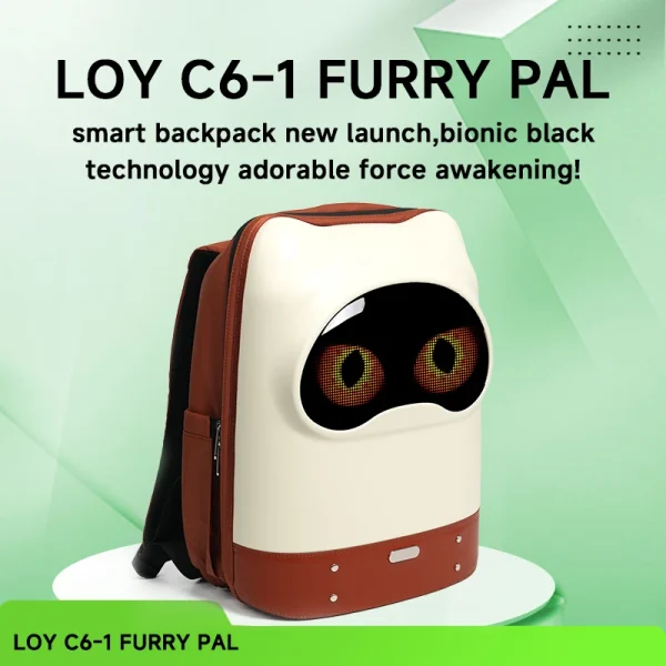 Led Screen Cell Phone Programming Pattern Lightweight Hard Case School Backpack Women Travel Backpack College Backpacks 2
