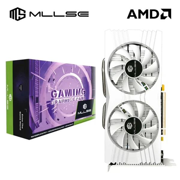 MLLSE Gaming Graphics Card AMD Radeon RX580 2048SP 8GB GDDR5 256-bit PCIe 3.0 x16 8Pin GPU Computer Desktops placa de video card 1