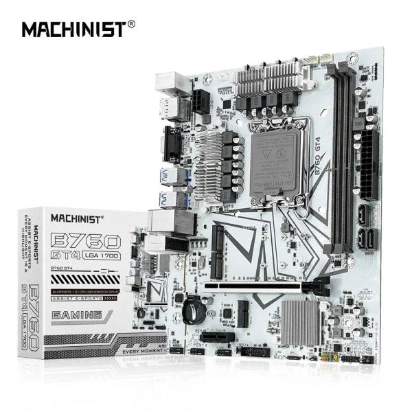 MACHINIST B760 GT4 DDR4 Motherboard LGA 1700 Support Intel Core I3/i5/i7/i9 12th 13th Processor CPU Dual Channel Memory 1