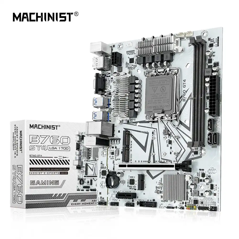 MACHINIST B760 GT4 DDR4 Motherboard LGA 1700 Support Intel Core I3/i5/i7/i9 12th 13th Processor CPU Dual Channel Memory 1