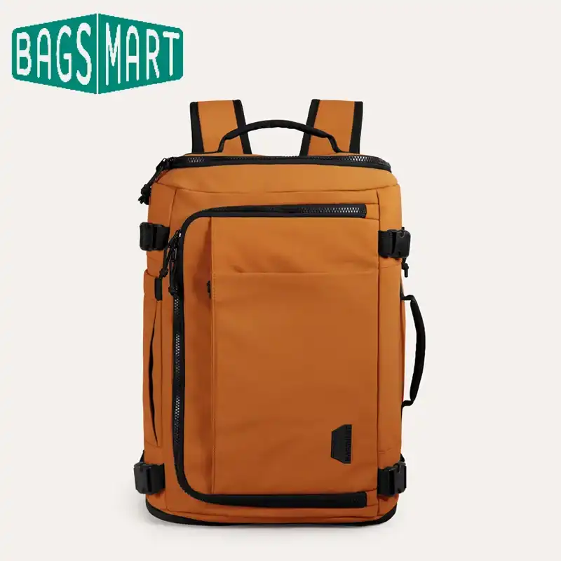 BAGSMART Men's Backpacks 15.6in Laptop Backpack MultiFunction Luggage Waterproof Extended Travel Backpack School Bag 1