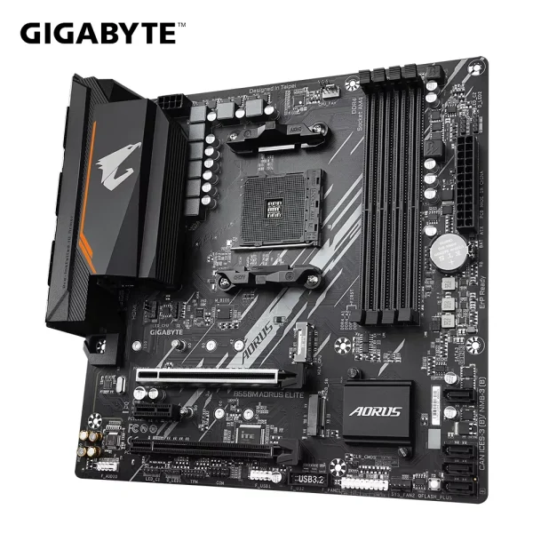 GIGABYTE B550M AORUS ELITE Micro-ATX DDR4 AMD Motherboard B550 128 GB PCI - E 4.0 AM4 USB3.2 Double channel placa mae 2