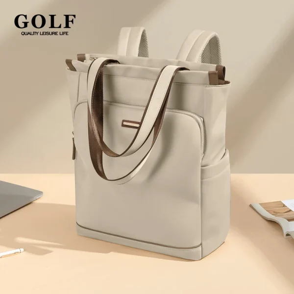 GOLF Women's Backpack Convertible Shoulder Bag Ladies Aesthetic Backpacks with Laptop Compartments Secret Pocket 15.6 inch Large 1