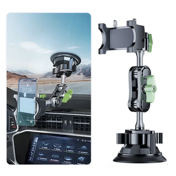 Car Phone Holder Windscreen Mount,Dashboard Phone Holder, Strong Suction Cup Phone Mount ,360°Mobile Phone Holder for Windshield 1